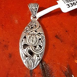 Lotus Pendant in Sterling Silver